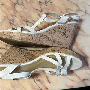 Unisa Elegant White Strappy Sandals